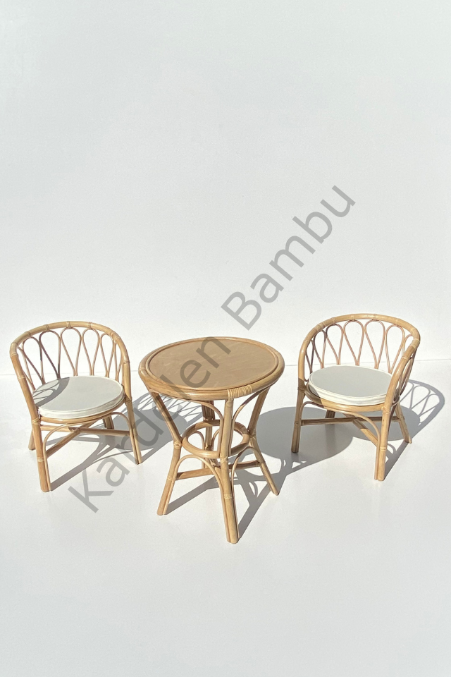 Bambu Çocuk Çalışma Masası Takımı