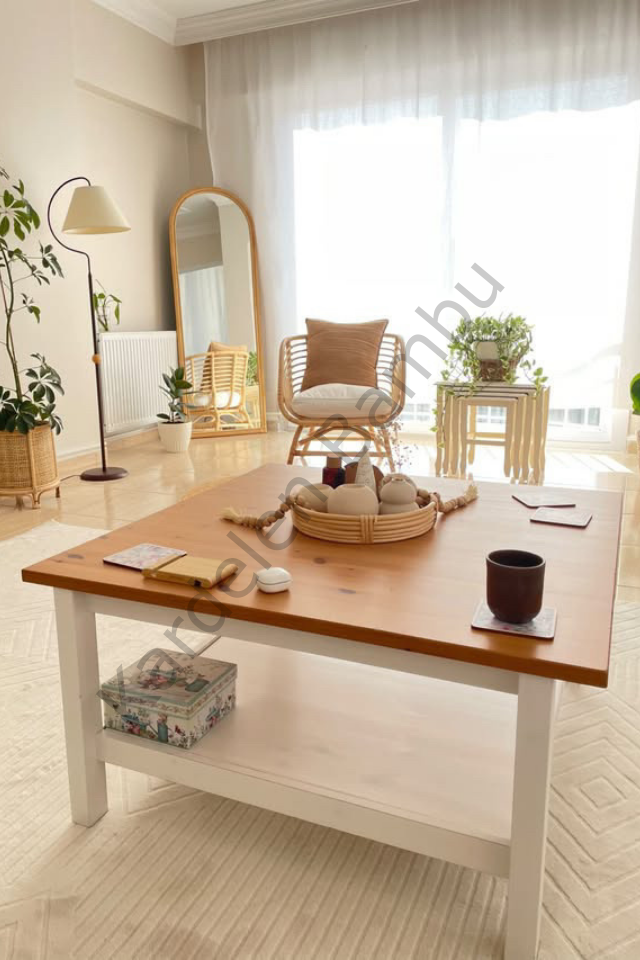 Bambu Çiftli Ayaklı Boy Ayna Çerçevesi  (75*170)