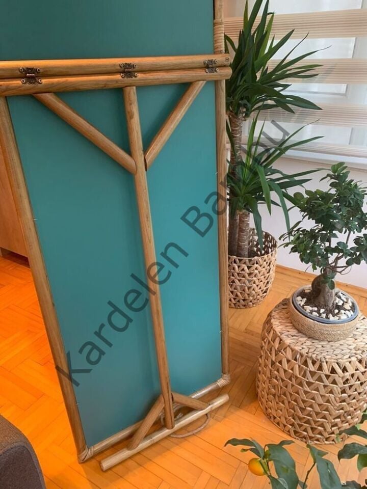 Bambu Çiftli Ayaklı Boy Ayna Çerçevesi  (75*170)