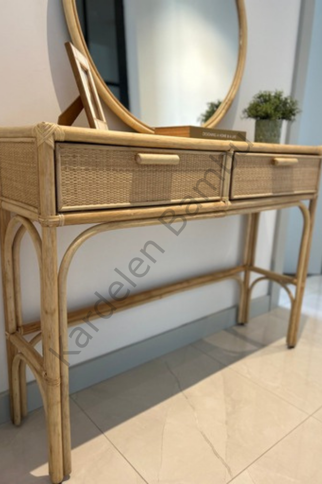 Bambu (Rattan) Dresuar / Konsol / Makyaj Masası