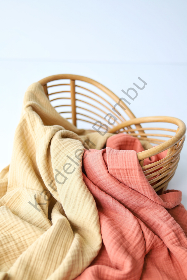 Bambu (Rattan) Çekim Sepeti Midye Model / Bambu Props