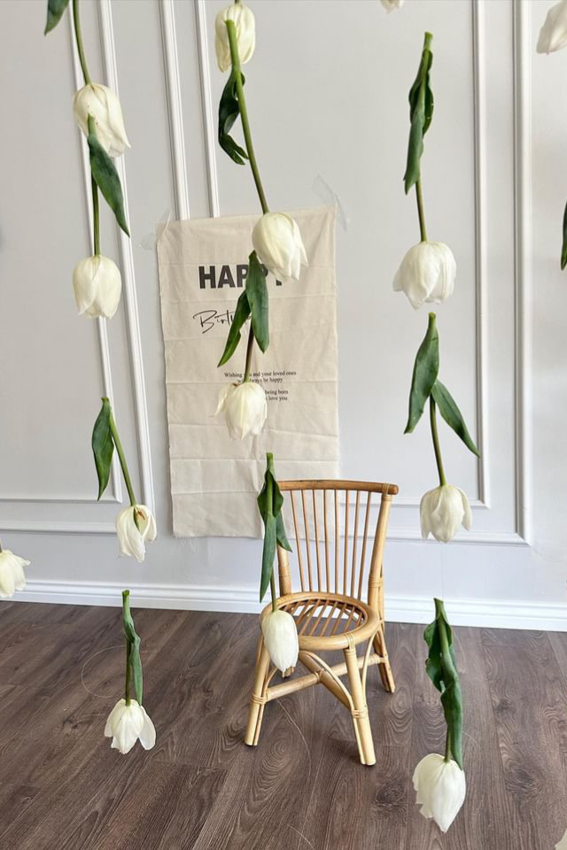 Bambu Çocuk Sandalyesi Kolsuz Klasik Model