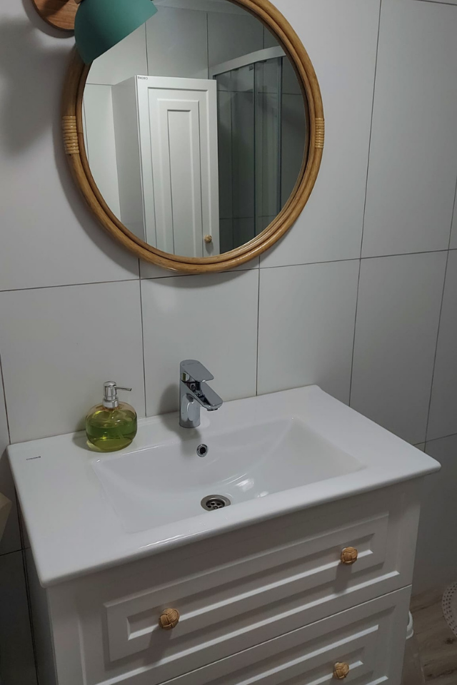 Yuvarlak Bambu (Rattan) Ayna Çerçevesi (60cm)