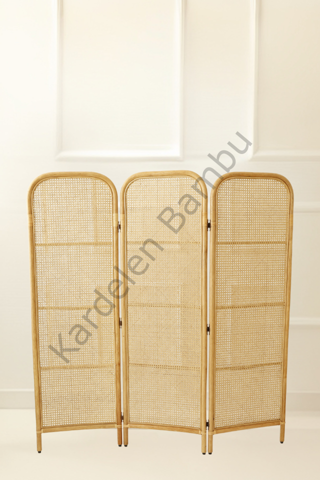 Bambu (Rattan) Hazeranlı Dekoratif Paravan