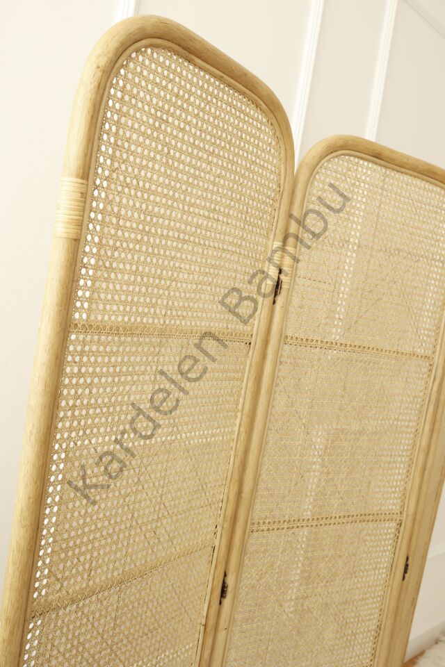 Bambu (Rattan) Hazeranlı Dekoratif Paravan