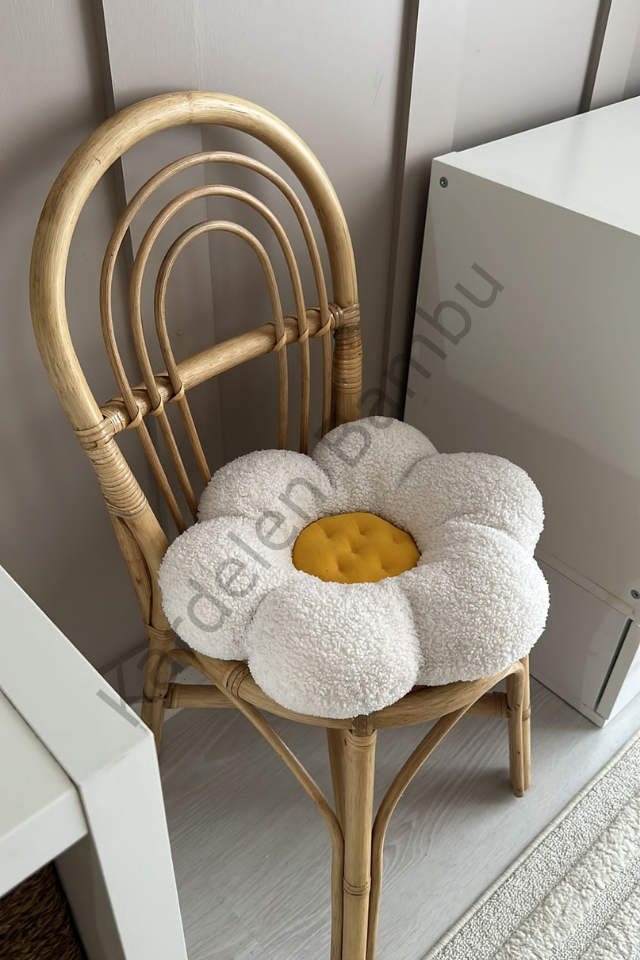 Gökkuşağı Model Bambu (Rattan) Çocuk Sandalyesi
