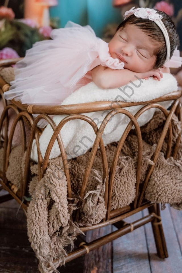 Bambu (Rattan) Çekim Sepeti (Yüksek Yatak) / Bambu Props