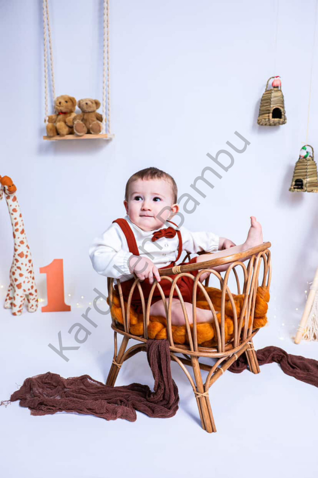 Bambu (Rattan) Çekim Sepeti (Yüksek Yatak) / Bambu Props